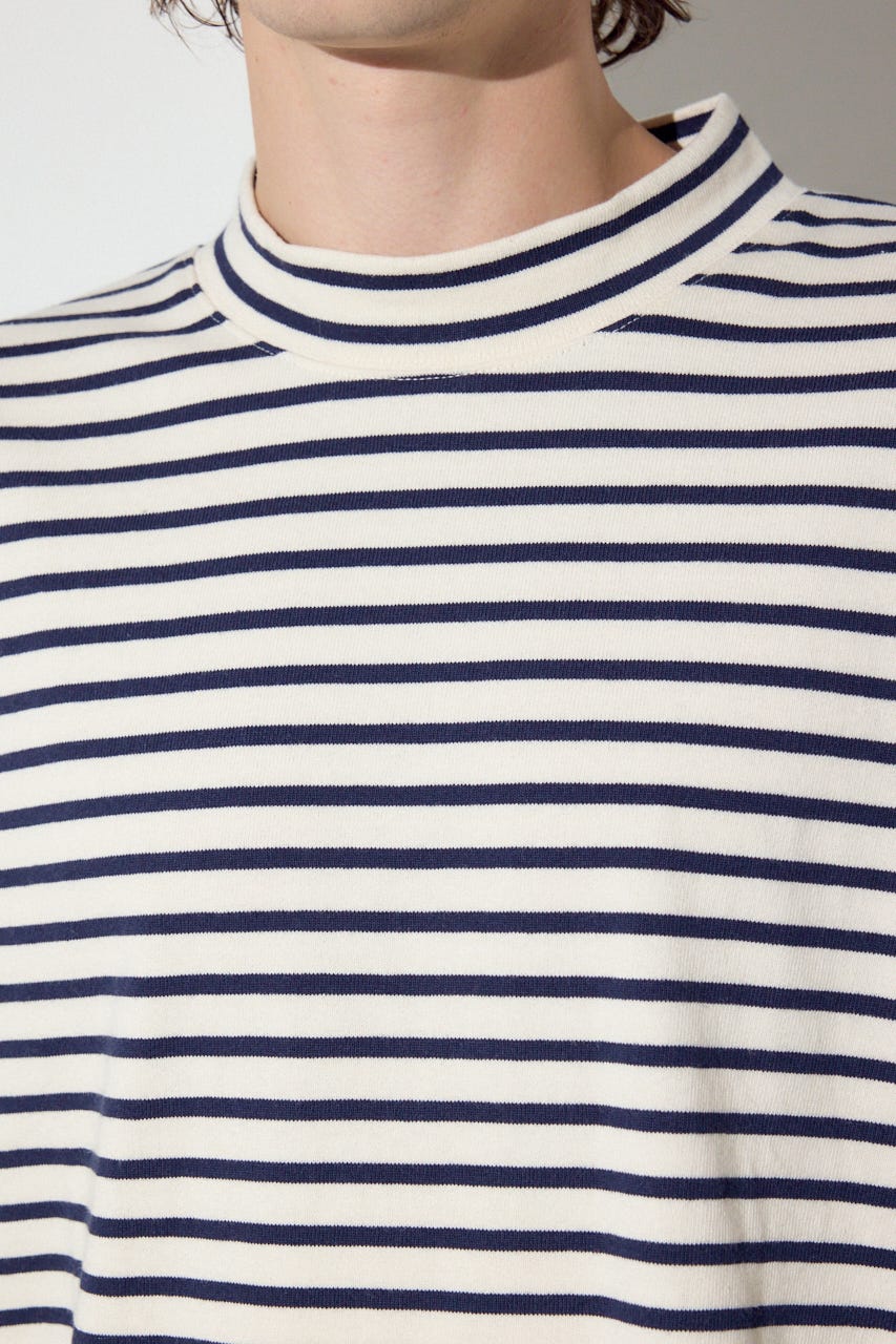 【SS先行アイテム】ボーダー長袖トップス 柄WHT M