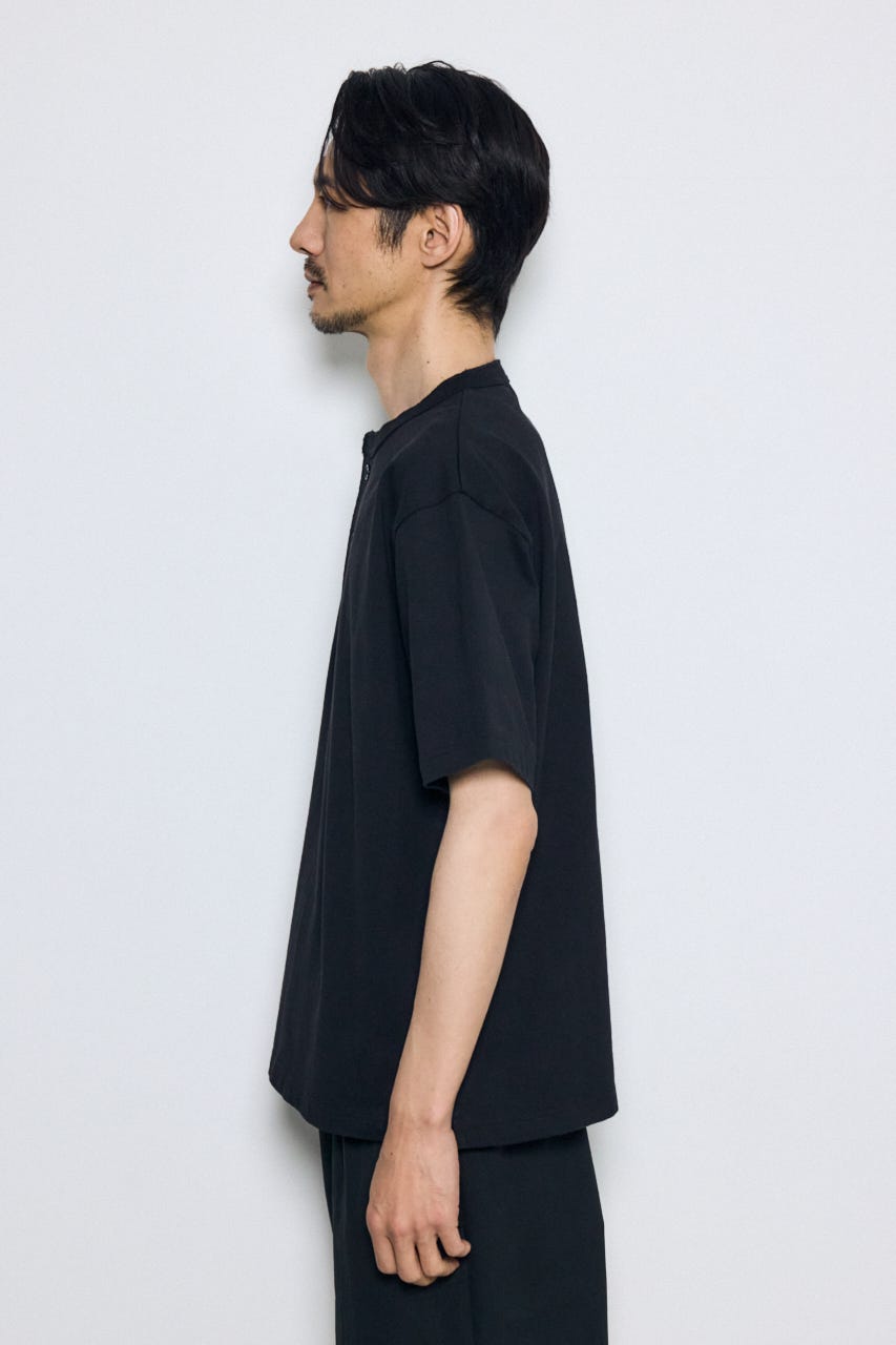 ヘンリーネックハングTEE BLK M