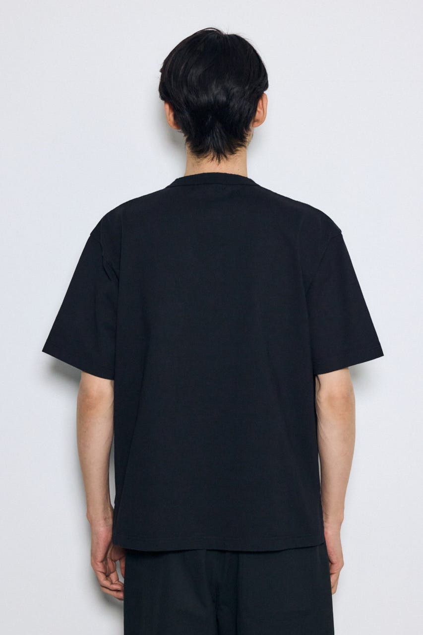 ヘンリーネックハングTEE BLK M