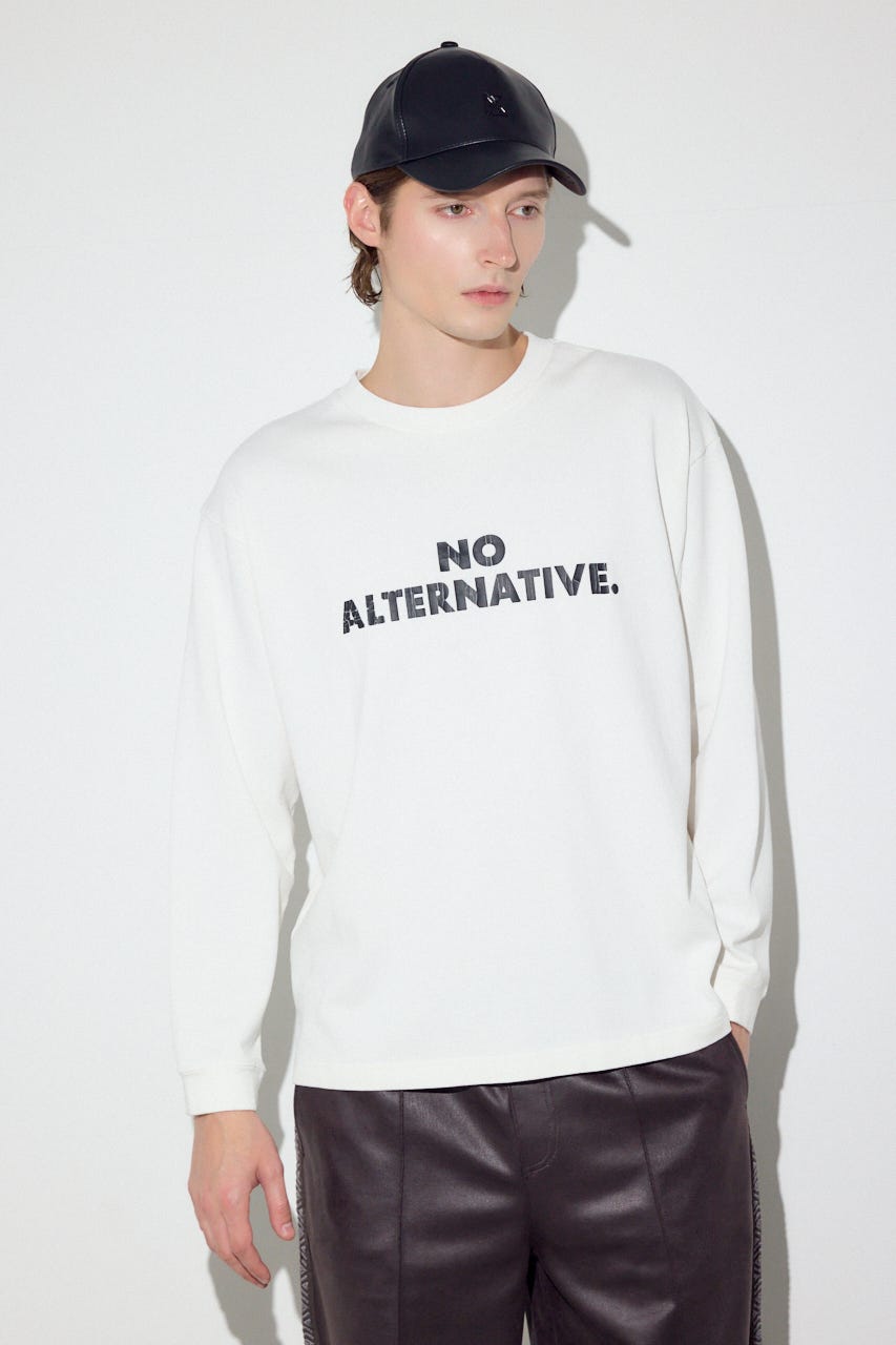 NO ALTERNATIVE長袖Tシャツ WHT S