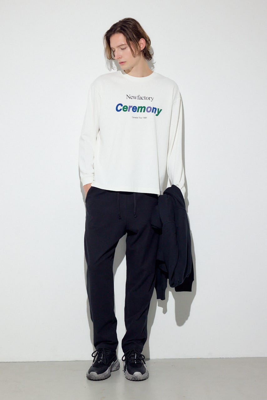 CEREMONY長袖Tシャツ WHT L