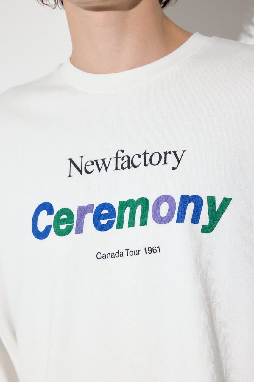 CEREMONY長袖Tシャツ WHT L