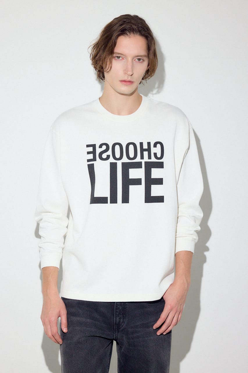 CHOOSE LIFE長袖Tシャツ WHT S