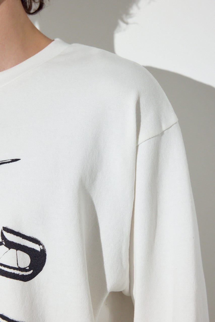 SAFETY PIN長袖Tシャツ WHT M