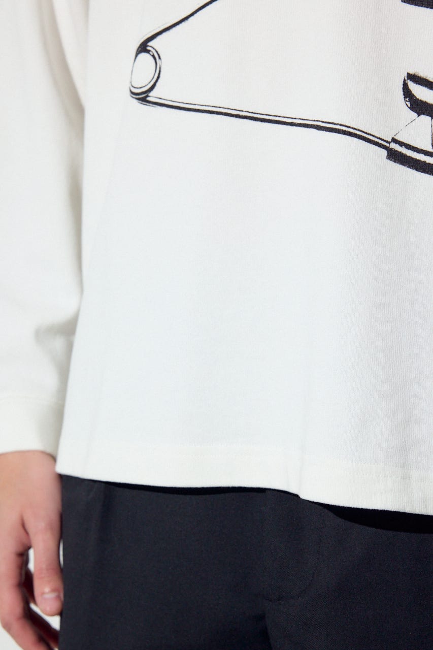 SAFETY PIN長袖Tシャツ WHT M