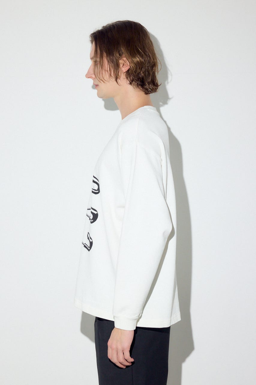 SAFETY PIN長袖Tシャツ WHT M