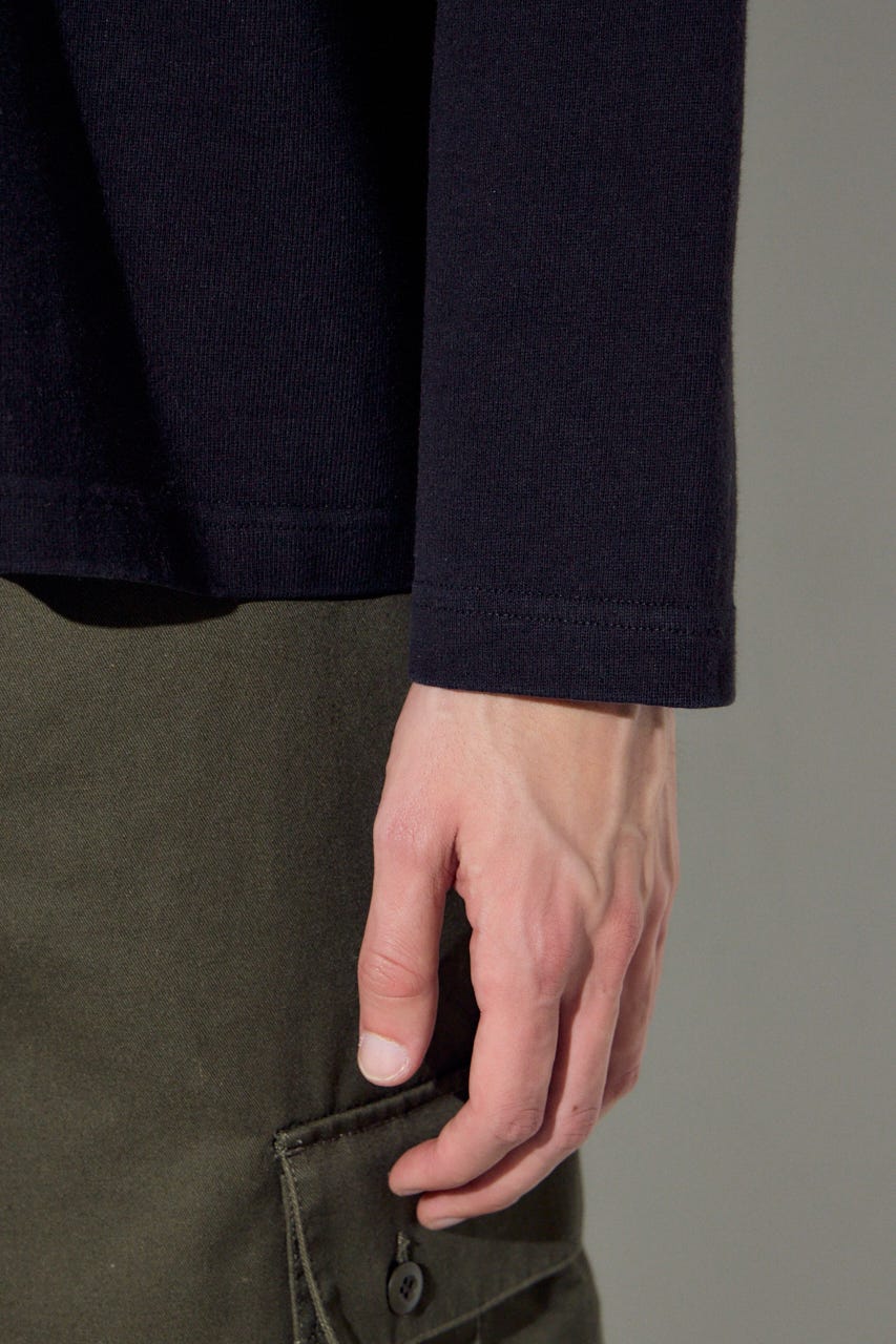 No.78ナンバリングトップス BLK L