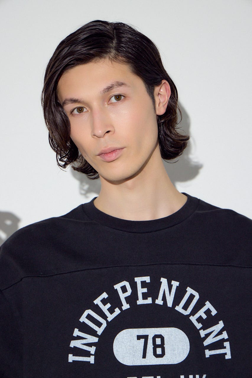 No.78ナンバリングトップス BLK L