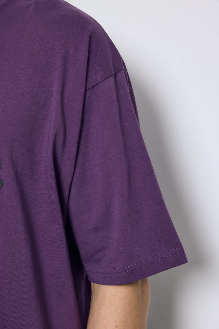 クロスモチーフTシャツ D/PUR L