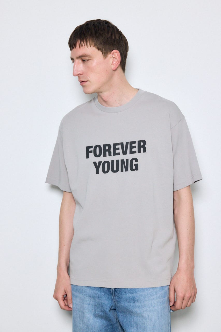 FOREVER YOUNG半袖Tシャツ GRY M