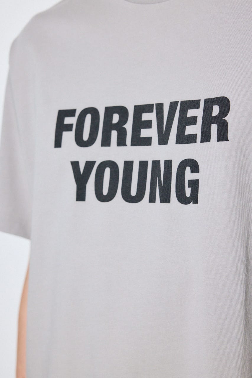 FOREVER YOUNG半袖Tシャツ GRY M