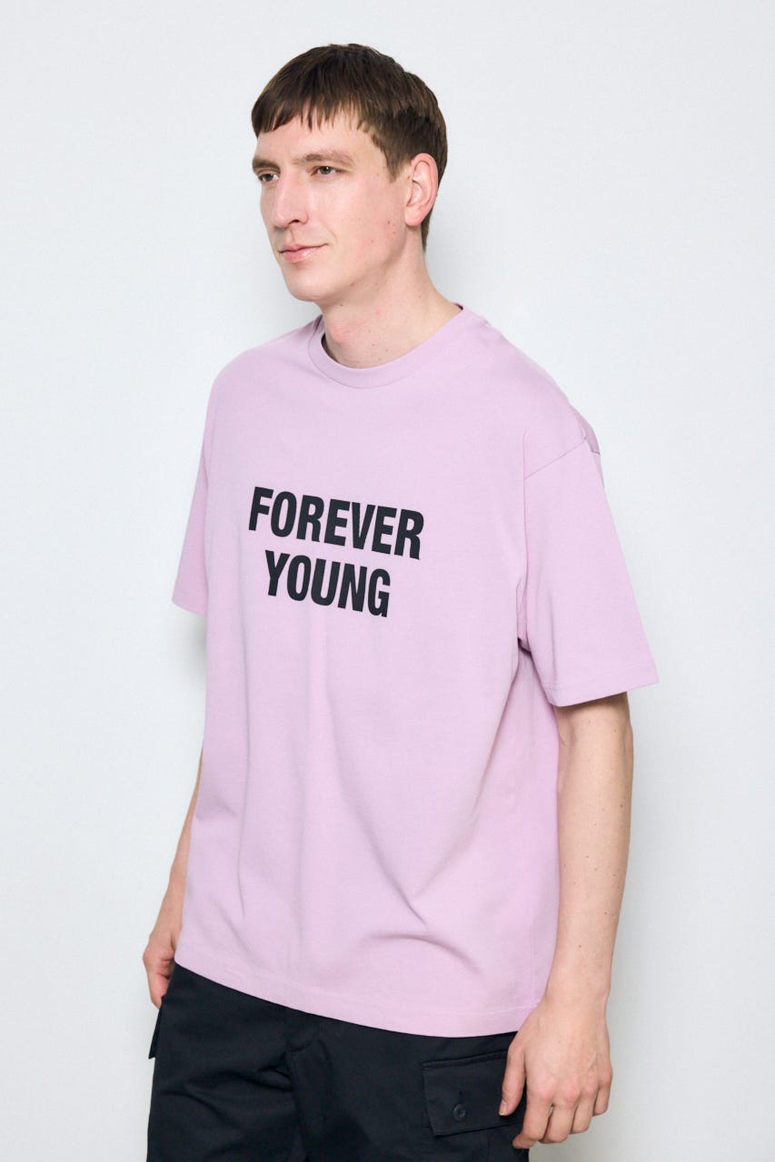 FOREVER YOUNG半袖Tシャツ L/PNK L