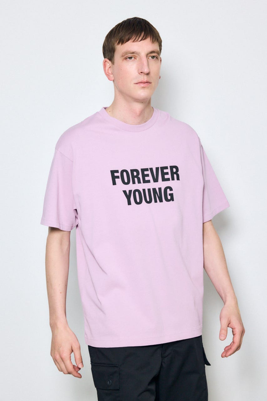 FOREVER YOUNG半袖Tシャツ L/PNK L