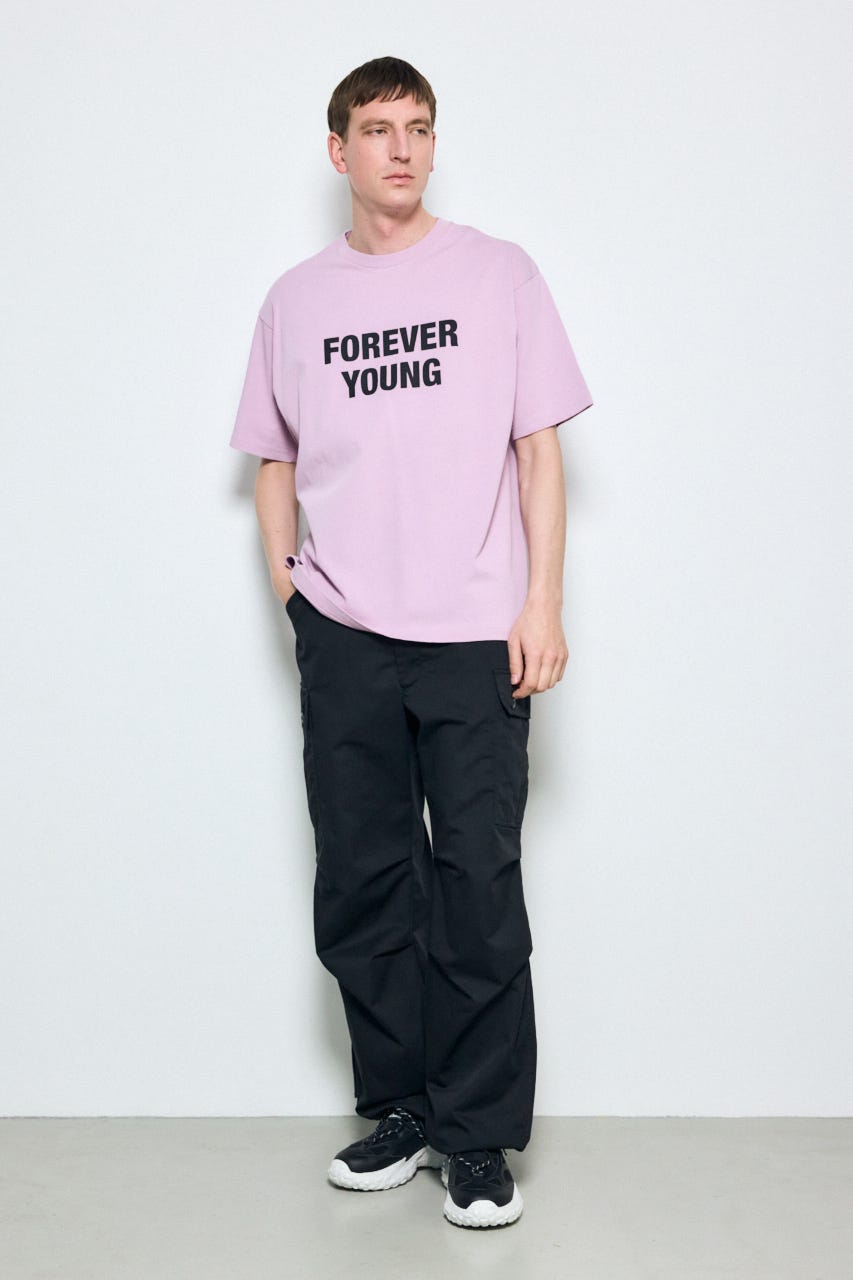FOREVER YOUNG半袖Tシャツ L/PNK L
