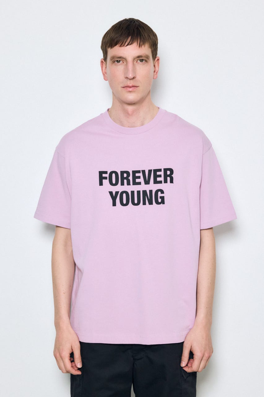 FOREVER YOUNG半袖Tシャツ L/PNK L