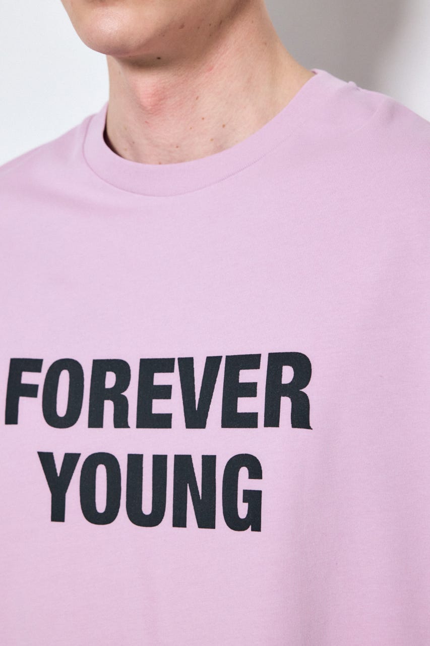 FOREVER YOUNG半袖Tシャツ L/PNK L