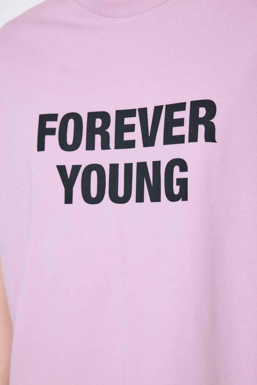 FOREVER YOUNG半袖Tシャツ L/PNK L