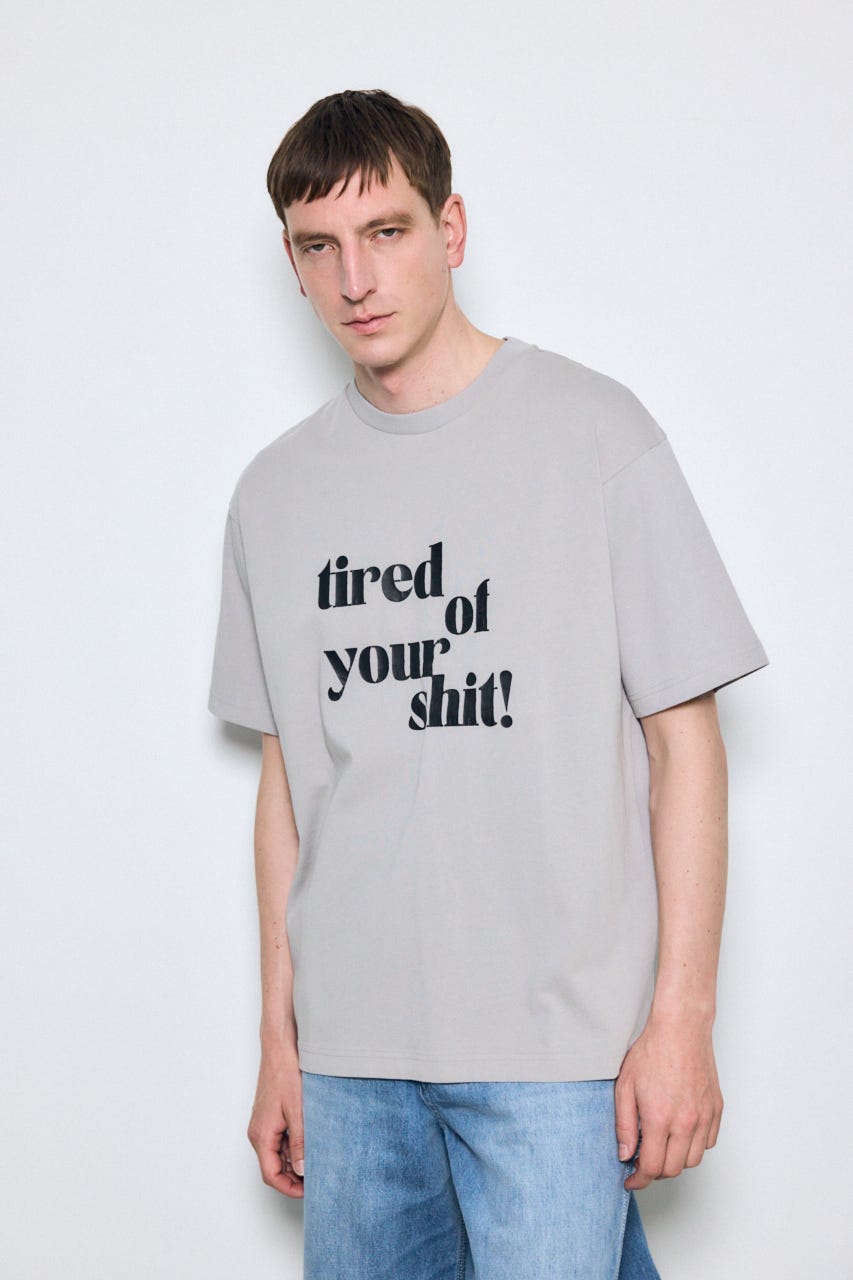 tired of your shit Tシャツ GRY L