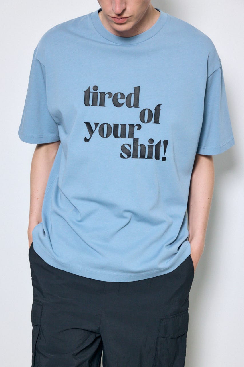 tired of your shit Tシャツ L/BLU M