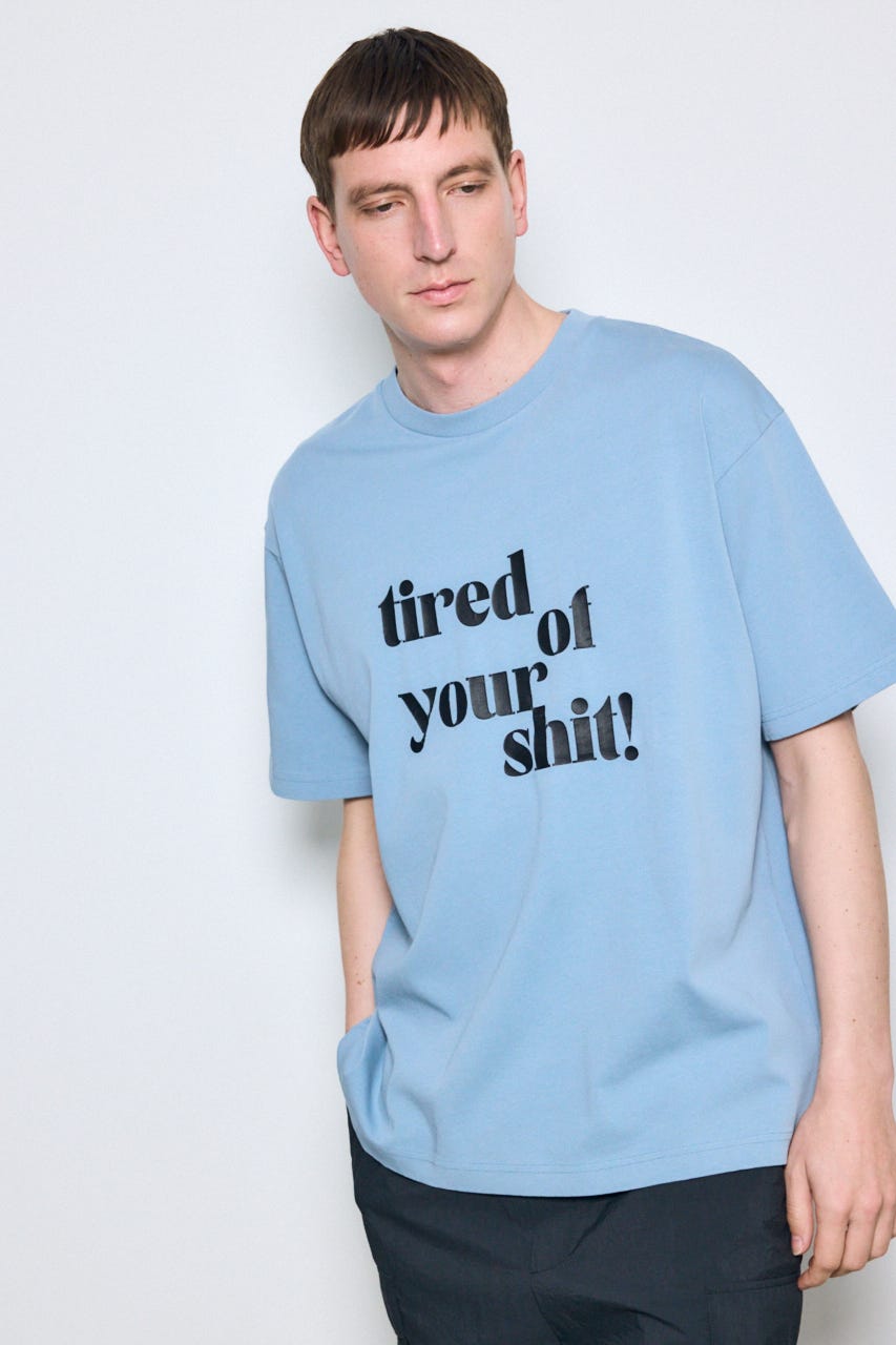 tired of your shit Tシャツ L/BLU M