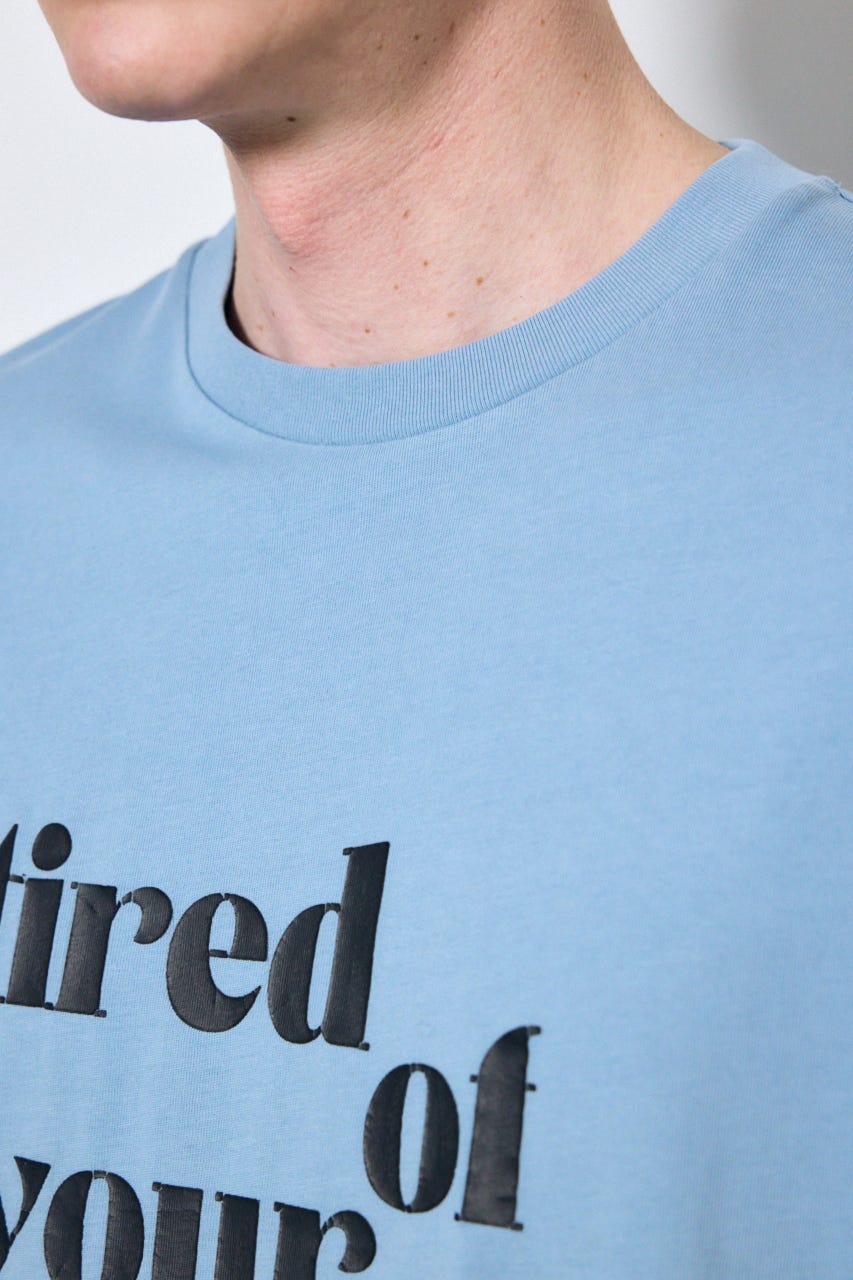 tired of your shit Tシャツ L/BLU M