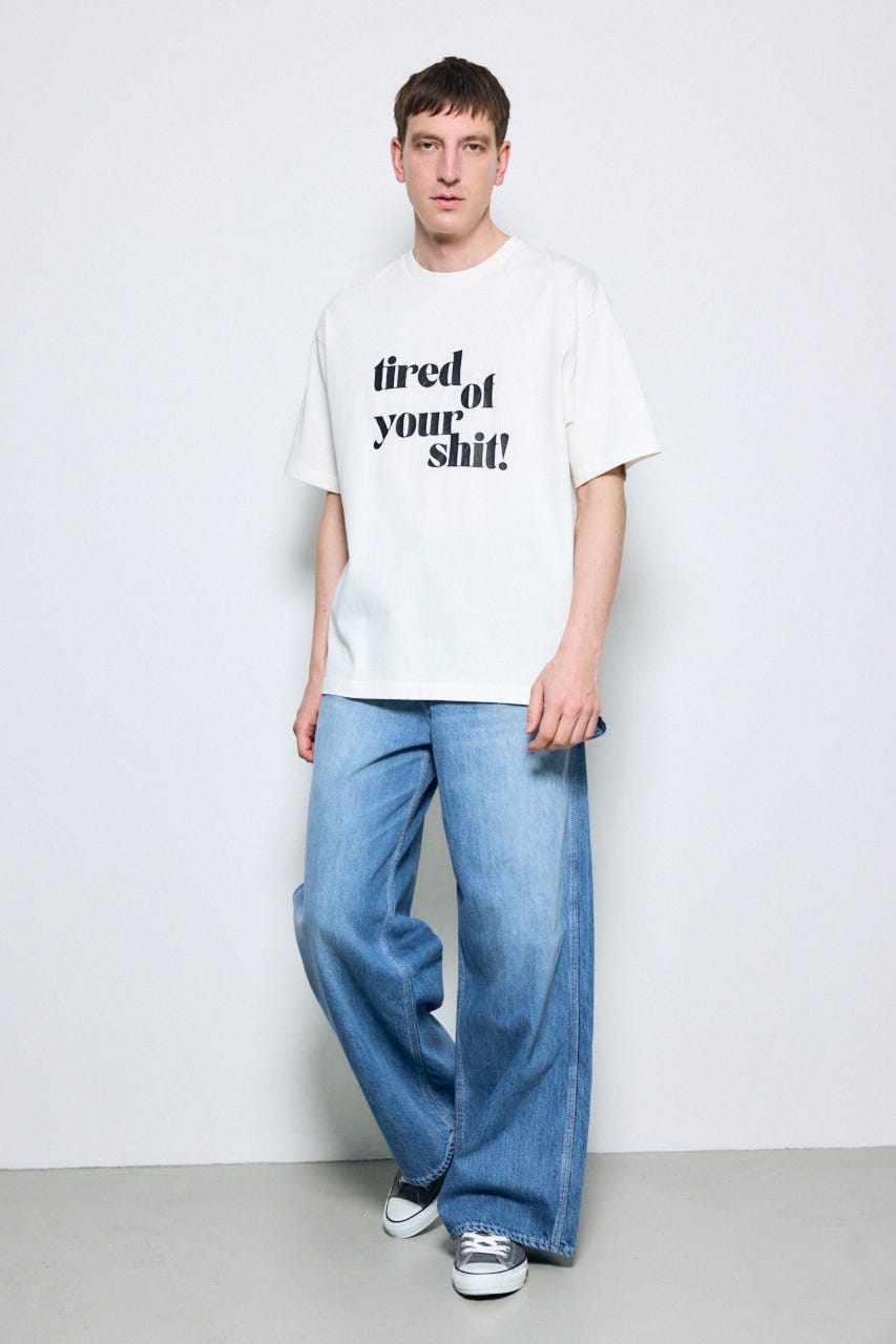 tired of your shit Tシャツ WHT L