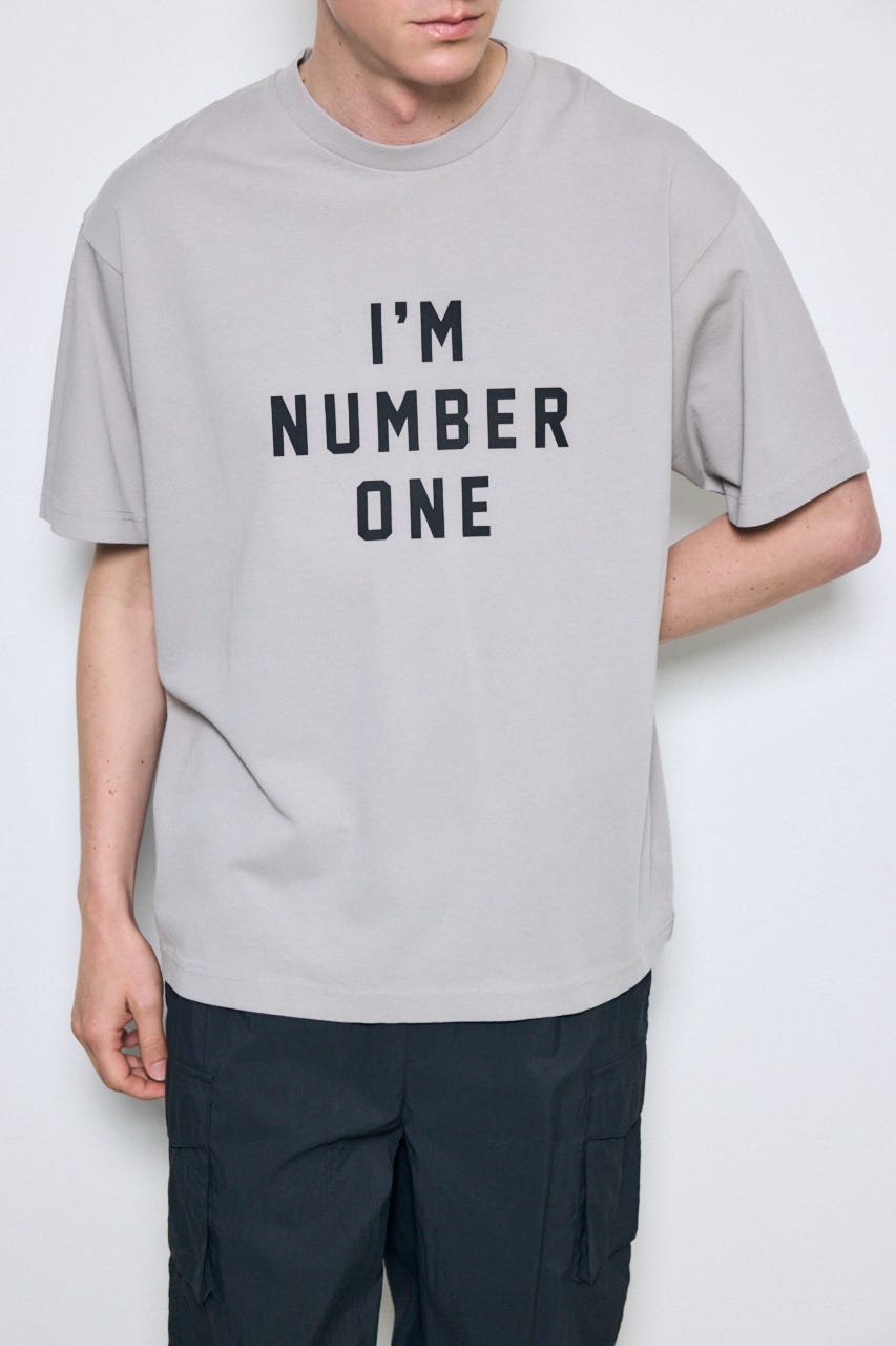 I'M NUMBER ONE Tシャツ GRY S