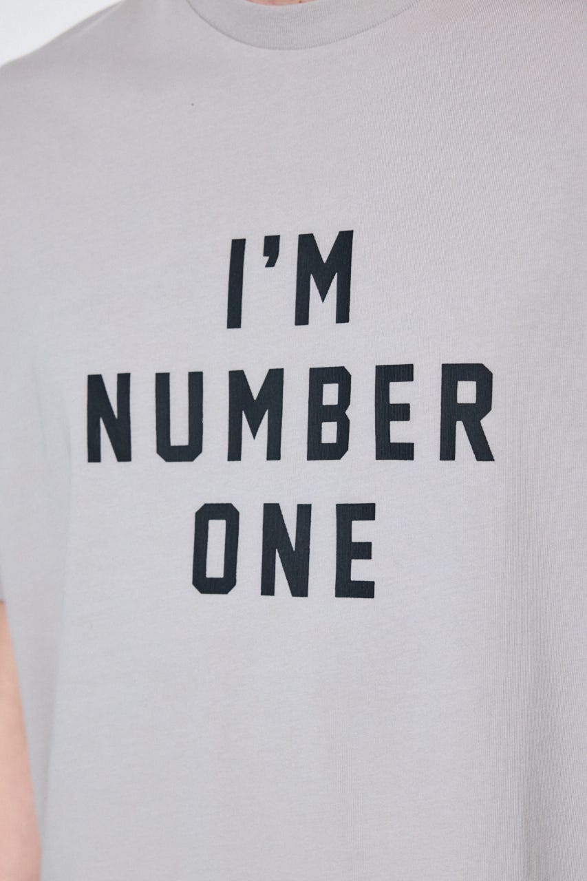I'M NUMBER ONE Tシャツ GRY S