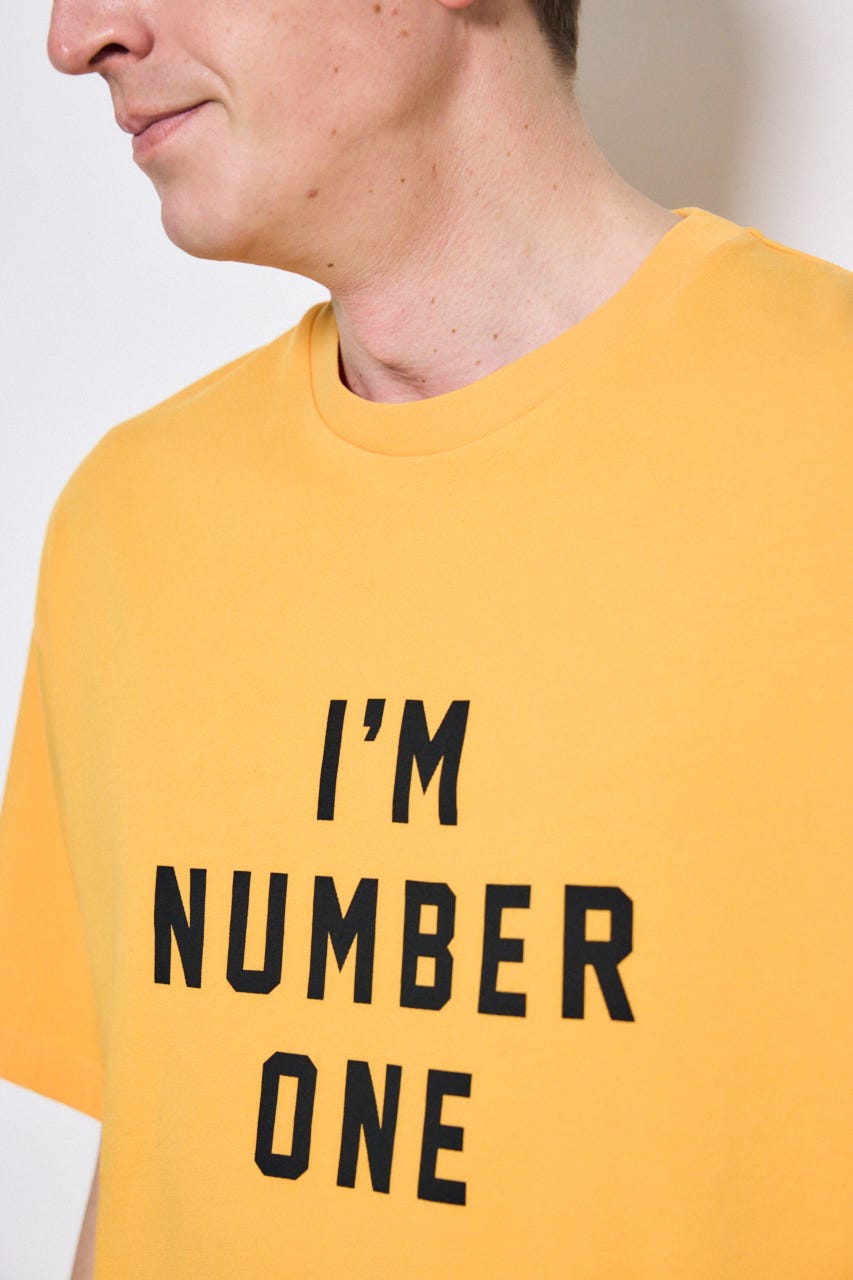 I'M NUMBER ONE Tシャツ L/ORG S
