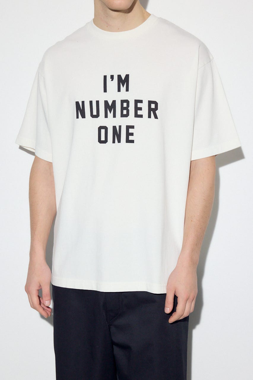 I'M NUMBER ONE Tシャツ WHT L