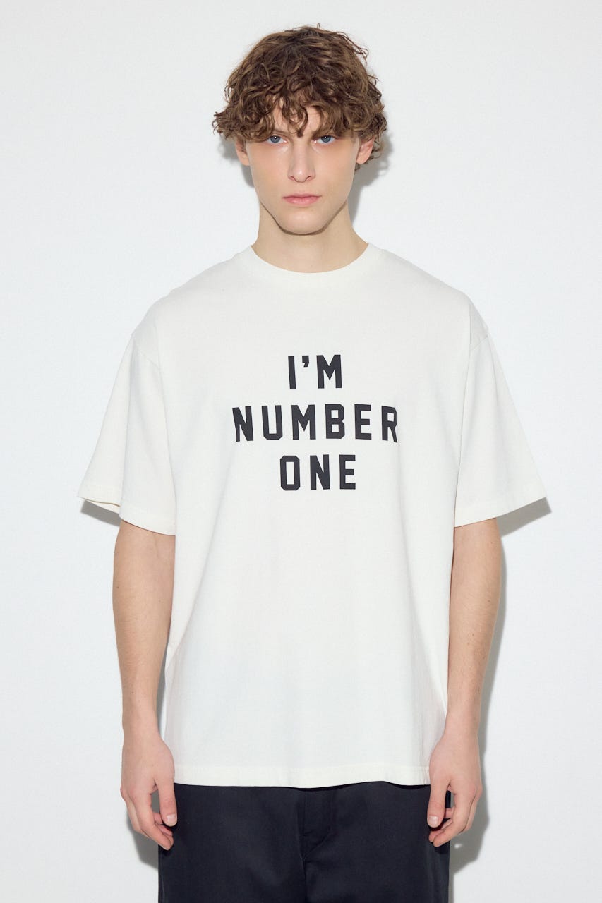 I'M NUMBER ONE Tシャツ WHT L