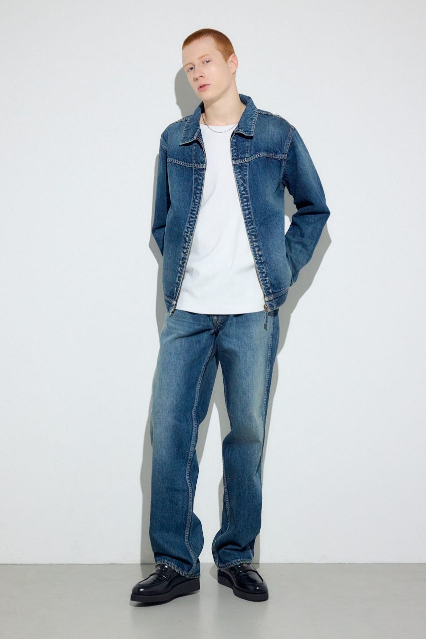 ファスナーデザインGジャン BLU M