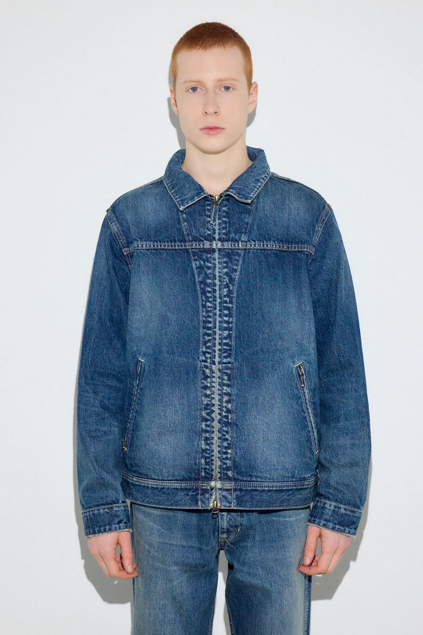 ファスナーデザインGジャン BLU M