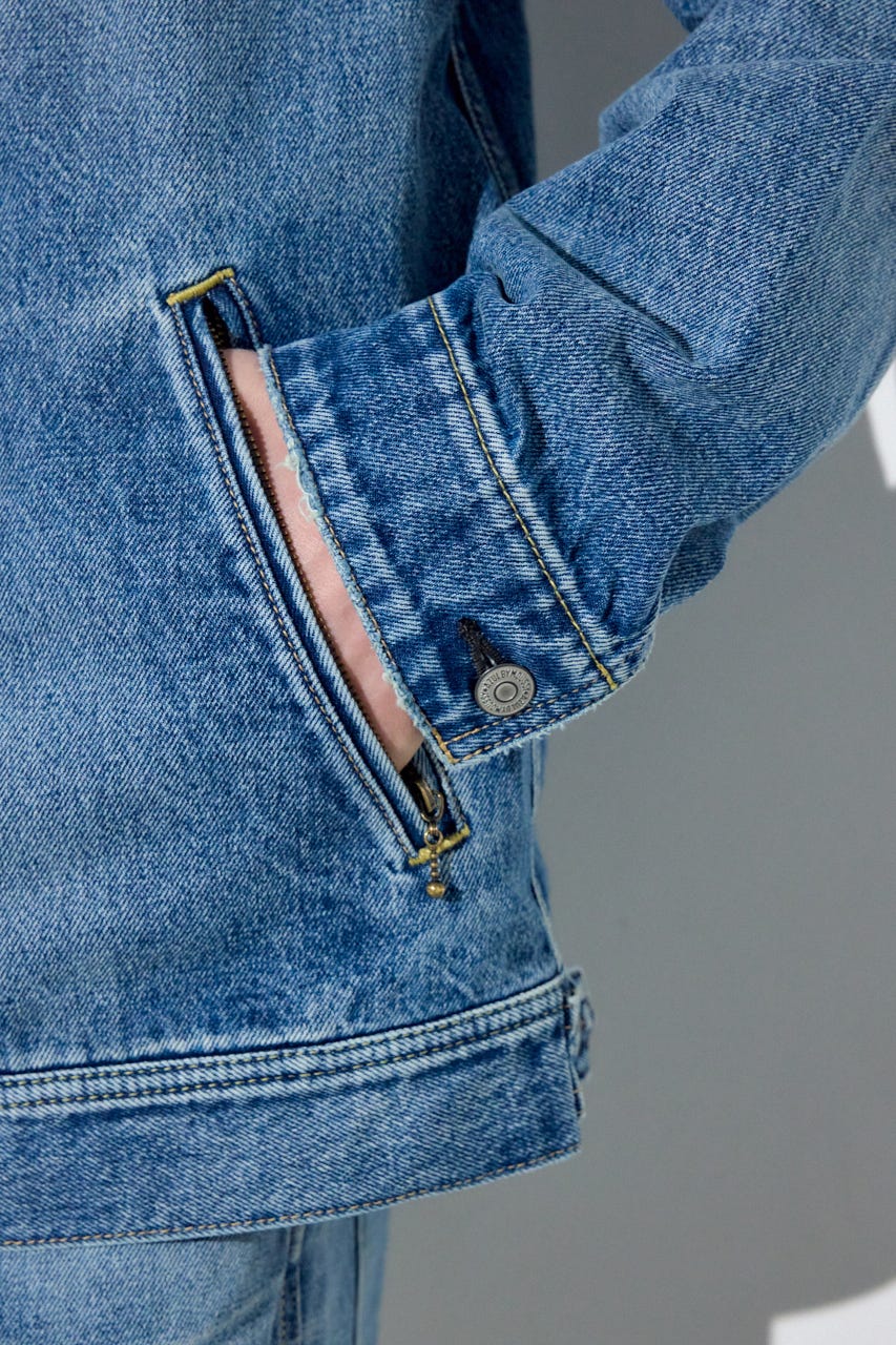 ファスナーデザインGジャン L/BLU M