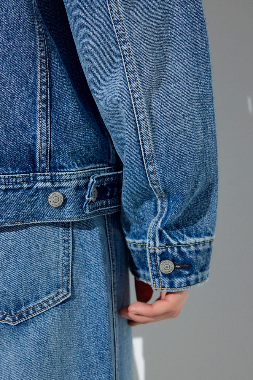 ファスナーデザインGジャン L/BLU M