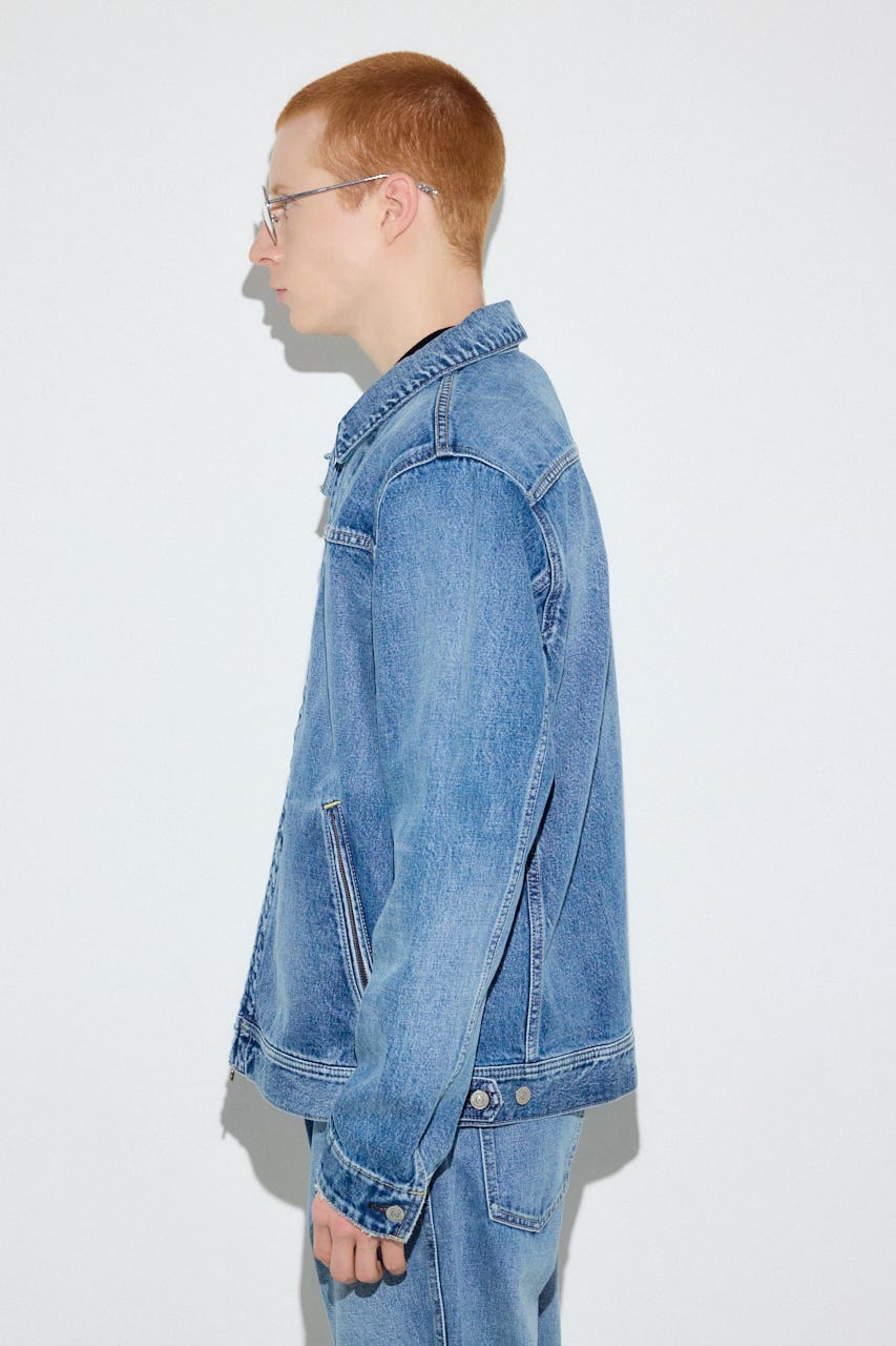 ファスナーデザインGジャン L/BLU M