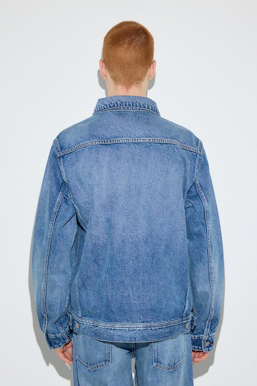 ファスナーデザインGジャン L/BLU M