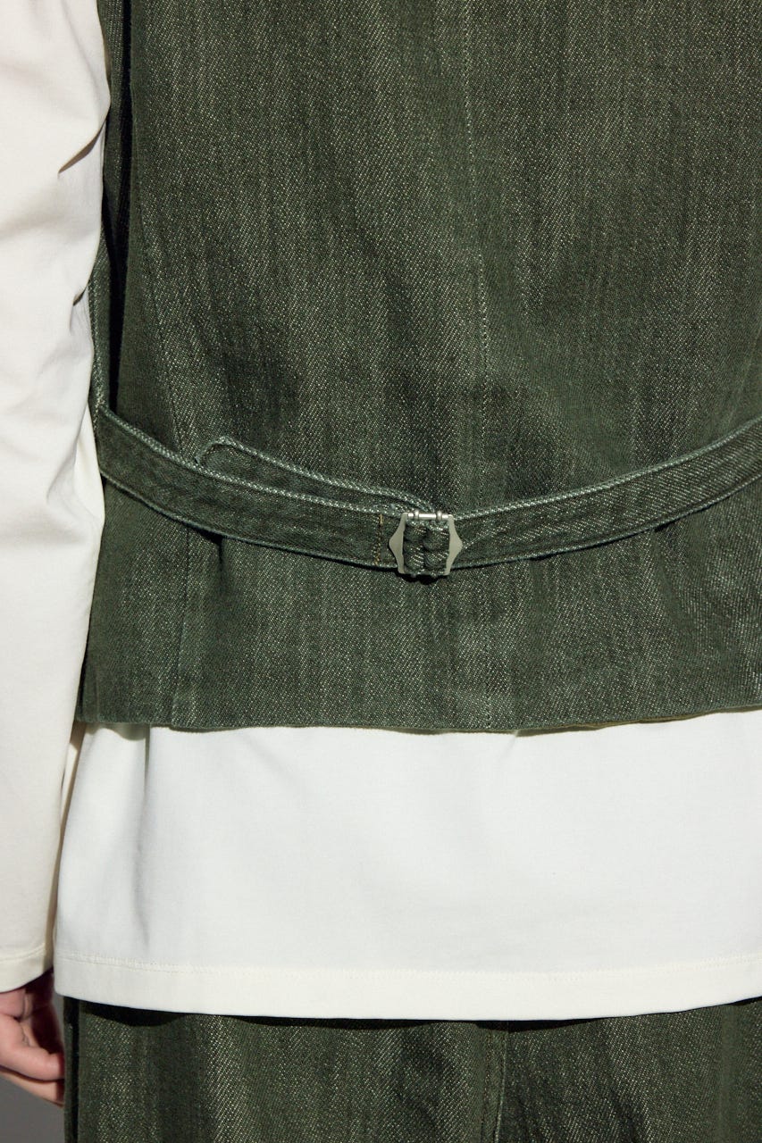 リラックスデニムベスト KHA L