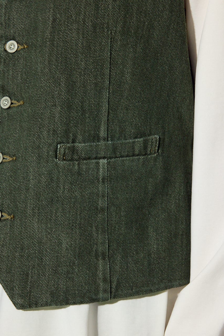 リラックスデニムベスト KHA L