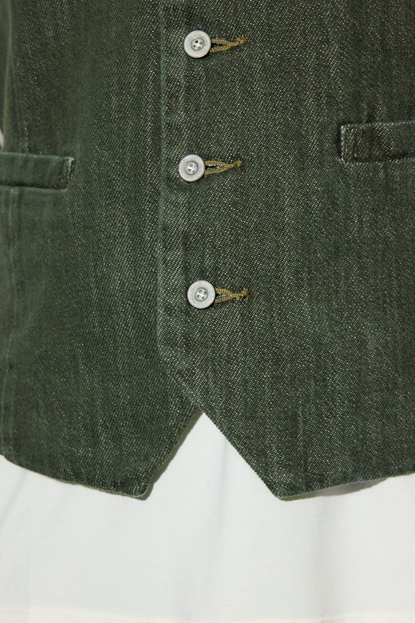 リラックスデニムベスト KHA L