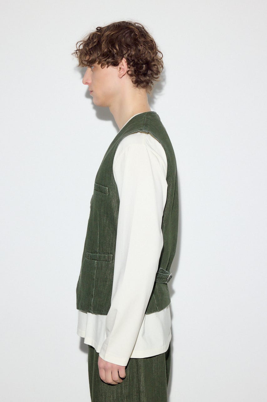 リラックスデニムベスト KHA L