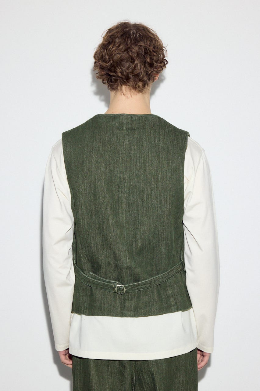 リラックスデニムベスト KHA L