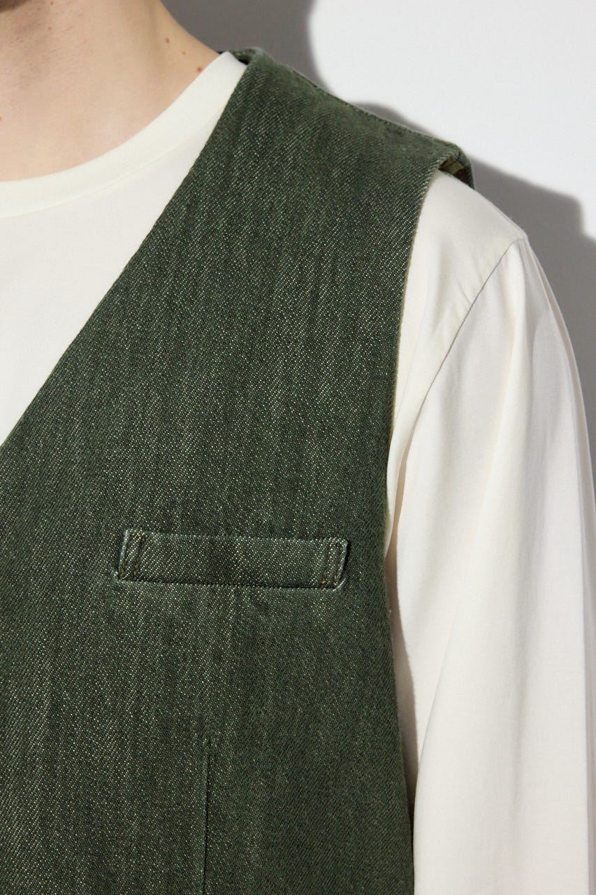 リラックスデニムベスト KHA L