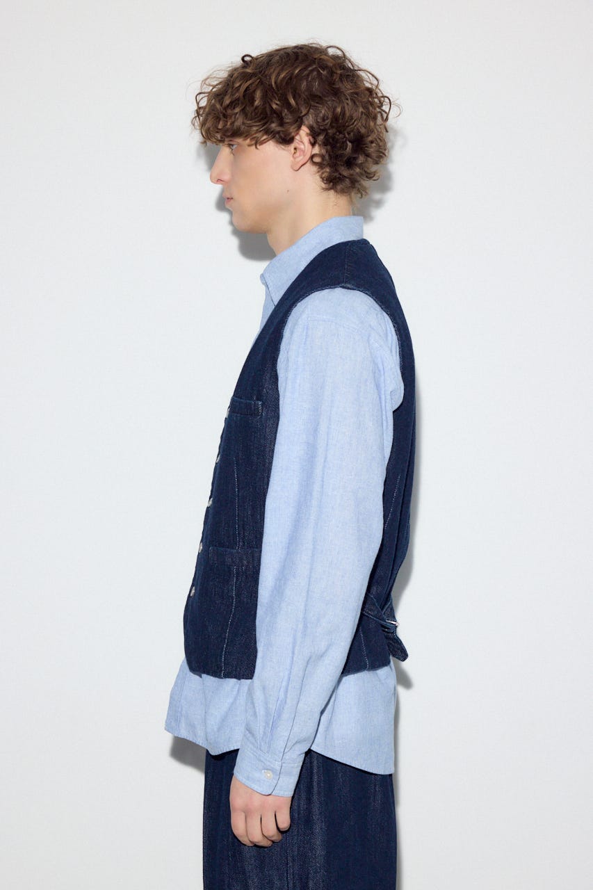 AZUL BY MOUSSY | リラックスデニムベスト (その他アウター ) |SHEL