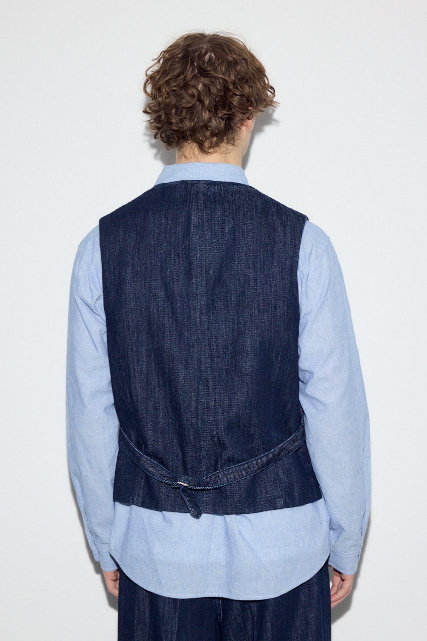 リラックスデニムベスト One Wash M
