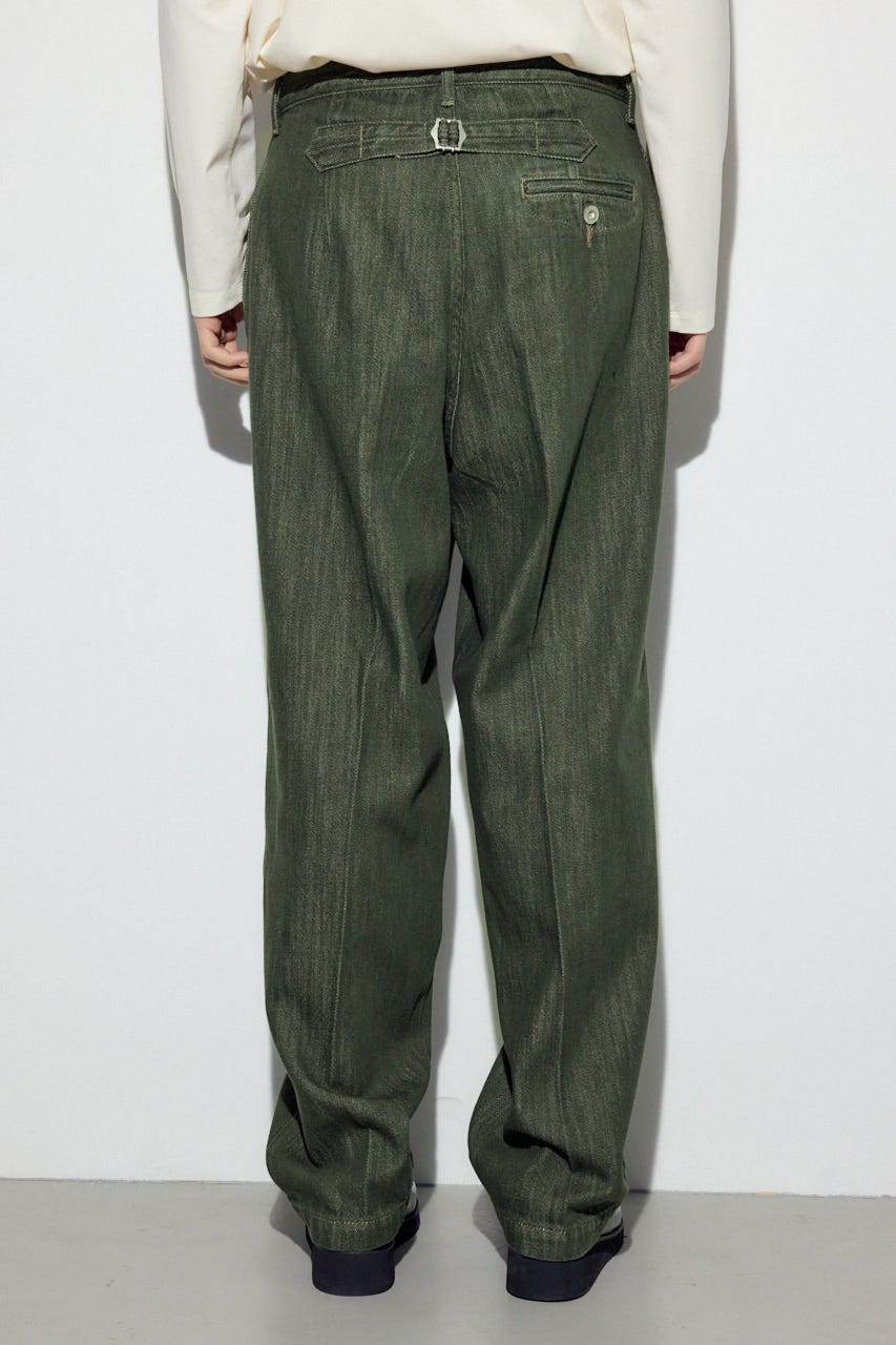 リラックスデニムスラックス KHA S