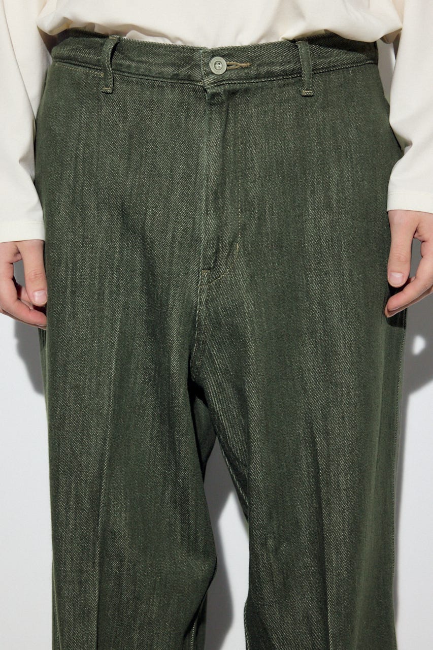 リラックスデニムスラックス KHA S