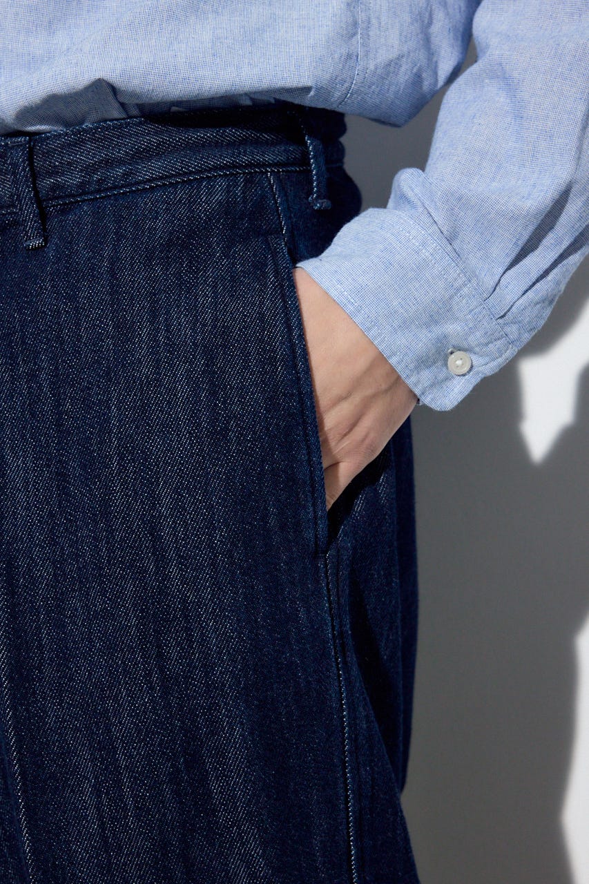 リラックスデニムスラックス One Wash M