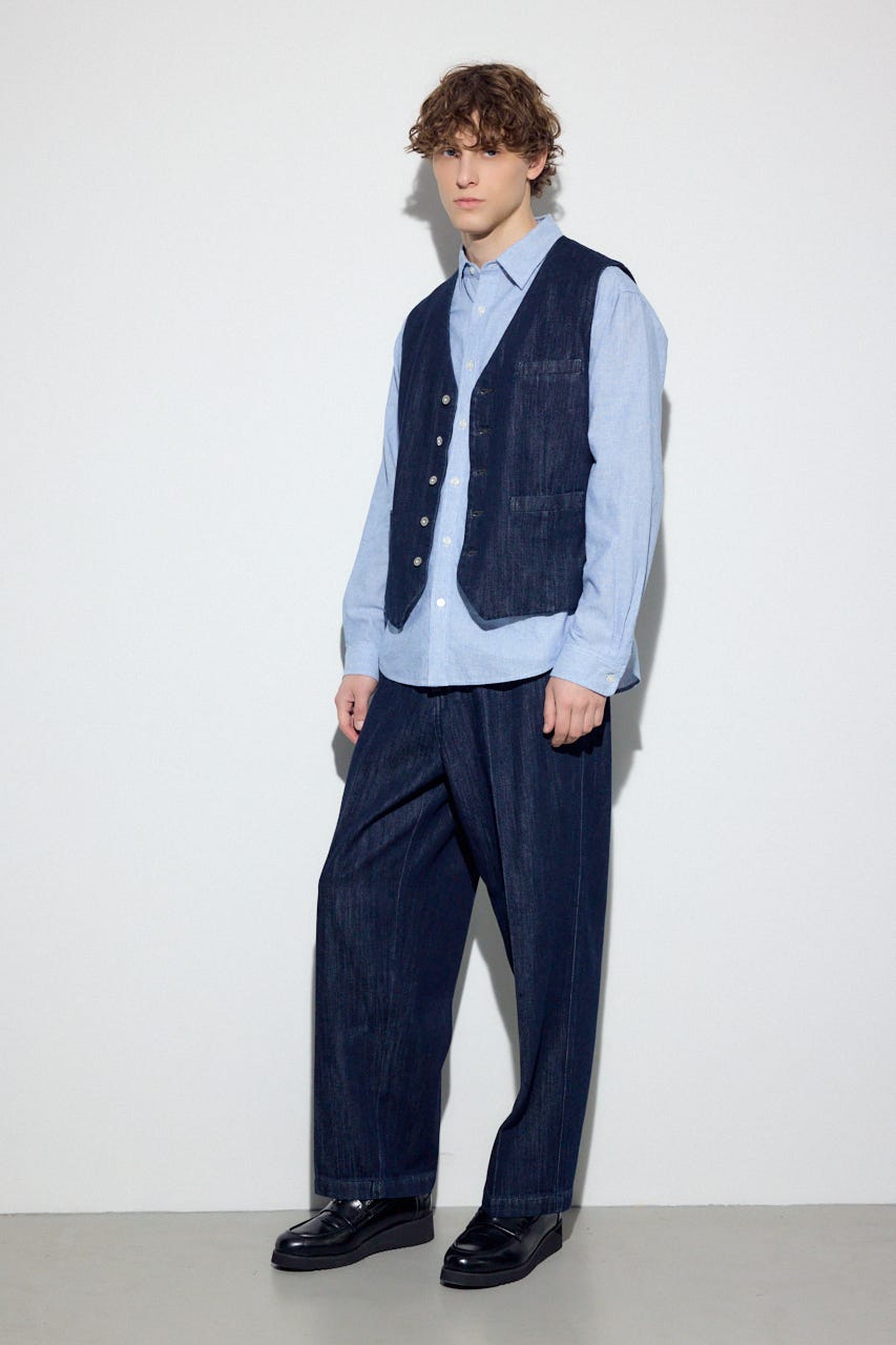 リラックスデニムスラックス One Wash M