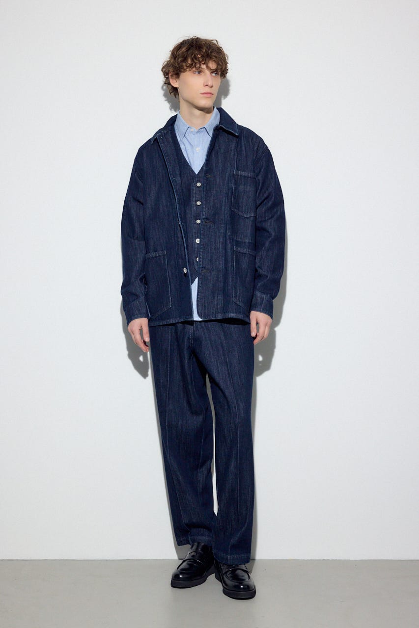 リラックスデニムスラックス One Wash M